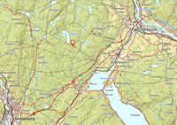 Kart som viser eiendommens beliggenhet.