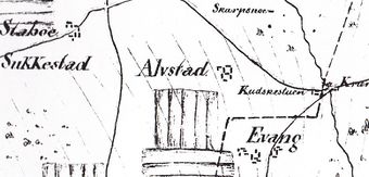 Kart 1819 Østre Toten utsnitt Alstad.jpg
