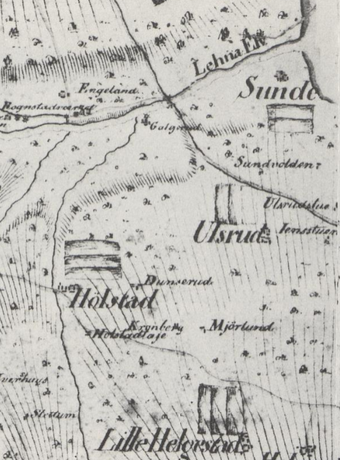 Kart 1819 Totenvika Ulsrud.png