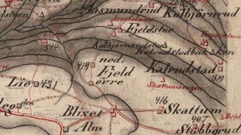 Kart 1879 Gjøvik Toten utsnitt Fjell.jpg