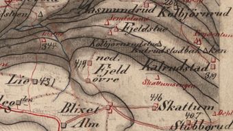 Kart 1879 Gjøvik Toten utsnitt Fjell.jpg