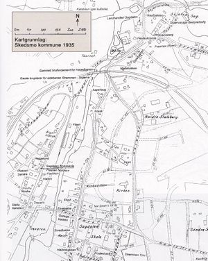 Kart Flaen, Strømmen 1935.jpg