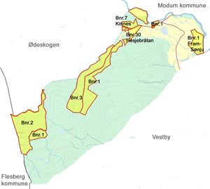 Kart over Fram-Sønju (LN 582) omkring år 1800.jpg