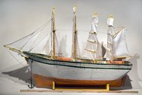 Skipet i Herøy kirke i Nordland. Bygd av Tøger Nilsen i 1920-åra. Foto: Børge Evensen (2011).