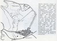 Kjeller kart ca 1920, viser situasjonen slik den var fra 1912.