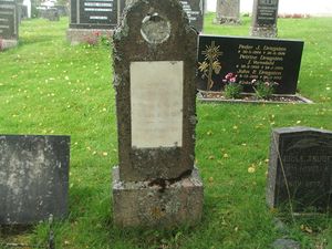 Klæbu kirkegård gravminne Johanne Finberg.JPG