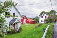Forsommer på Nedre Gjersrud like sør for Klemetsrud kirke. Foto: Leif-Harald Ruud (2016)