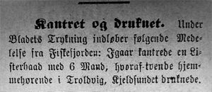 Klipp fra Tromsø Amtstidende om Drukningsulykke 28. 09. 1890.jpg