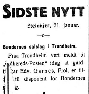 Klipp fra siste nytt-spalta i Indhereds-Posten 31.1.1921.jpg
