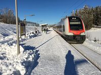 Knapstad stasjon 8. februar 2019. Foto: Gunnar A. Hjorthaug