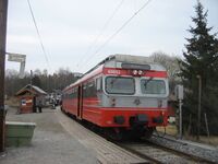 Knapstad stoppested 2007, stasjonsbygningen er revet ca 1975. Foto: Gunnar A. Hjorthaug