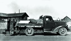 Knottgenerator montert på lastebil 1943.