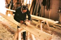 Dette var den vanlege måten etter at planken var kantskoren.