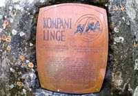 Minnesmerke over Kompani Linge ved Glenmore Forest Park Visitor Centre i Skottland, i hjertet av kompaniets treningsområde. Foto: Stig Rune Pedersen (2019)