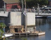 En kopi av Kon-Tiki fotografert i Tønsberg sommeren 2012. Foto: Stig Rune Pedersen
