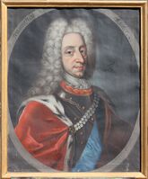 Kong Frederik IV i Moland kyrkje: "Dominus Mihi Adiutor". (Herren er min hjelpar) Foto: Andres Kvåle Rue 2010.