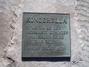 Kongehella med sitat fra prins Oscars besøk i Flatdal i Seljord i 1870. Foto: Siri Iversen