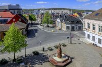 Kongens gate sett fra Wulfsbergs gate. Foto: Leif-Harald Ruud (2020)