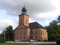 Kongsberg kirke har adresse Kirketorget 1. Foto: Stig Rune Pedersen