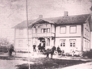 Korsmo skysstasjon Nordstun, Sør-Odal, ca 1915.png