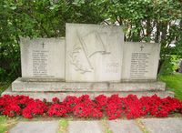 Krigsminnesmerke på Strømsø kirkegård. Foto: Stig Rune Pedersen