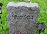 Statsmeterolog Kristian Trægdes gravminne på Voksen kirkegård. Foto: Stig Rune Pedersen