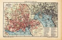 1917: Tysk kart over Kristiania.