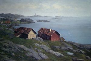 Kustlandschap Noorwegen Betzy Rezora Berg (1850-1922).jpg