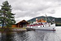 MS Henrik Ibsen ved Spjotsodd brygge. Foto: Roy Olsen (2021).