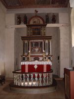 Alteret i den gamle kirken.