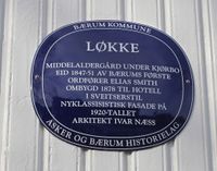 119. Løkke gård Bærum blå plakett.jpg