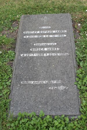 Løten kirkegård 06 Gustav Sofus Janke og Birger Janke.JPG