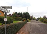 Motiv fra Løytnant Dons vei i Borre i Horten kommune. Foto: Stig Rune Pedersen (2013)