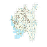 Utbredelseskart for rødtvetann, 1km-ruter