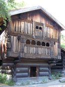 Trihøgd loft fra Valle i Setesdal. Foto: Chris Nyborg