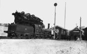 Berømt lokomotiveksplosjon på Strømmen stasjon 22.12.1888.