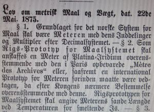 Lov om metrisk mål og vekt av 22. mai 1875 faksimile.JPG