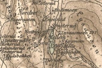 Lysåsmoen Brandval kommune kart 1887.jpg