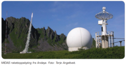 MIDAS rakettoppskyting fra Andøya.