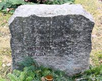 Skuespilleren Magda Blancs gravminne. Foto: Stig Rune Pedersen