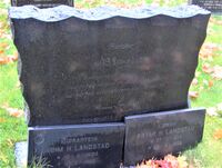 Gravminne, forfatter Magnus Brostrup Landstad (1876-1956). Foto: Stig Rune Pedersen