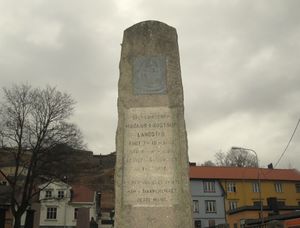 Magnus Brostrup Landstad minnesmerke Halden.JPG