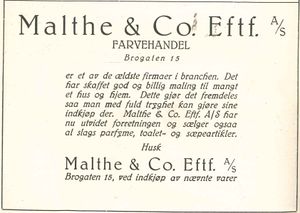 Malthe farvehandel Brugata 15 1929.jpg