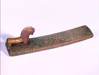 Mangletre frå Hemsedal, om lag 1788. Eigd av Norsk folkemuseum.