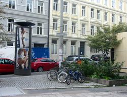 Margrethe Munthes plass ligger i trekanten der Thereses gate og Stensgata møtes. Foto: Stig Rune Pedersen