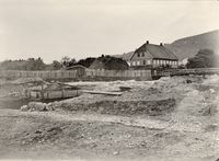 Før utgravningene i 1961-63, i 1968-69 og i 1971.