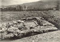 Før utgravningene i 1961-63, i 1968-69 og i 1971.