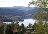 Maridalsvannet sett fra Grefsenkollen våren 2015. Foto: Stig Rune Pedersen