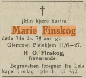 Marie Finskog Smaalenenes socialdemokrat 11 juni 1927.JPG