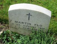 Martin Flos gravminne på Greenwich Cemetery i London. Foto: Stig Rune Pedersen (2019)